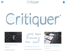 Tablet Screenshot of critiquer.com